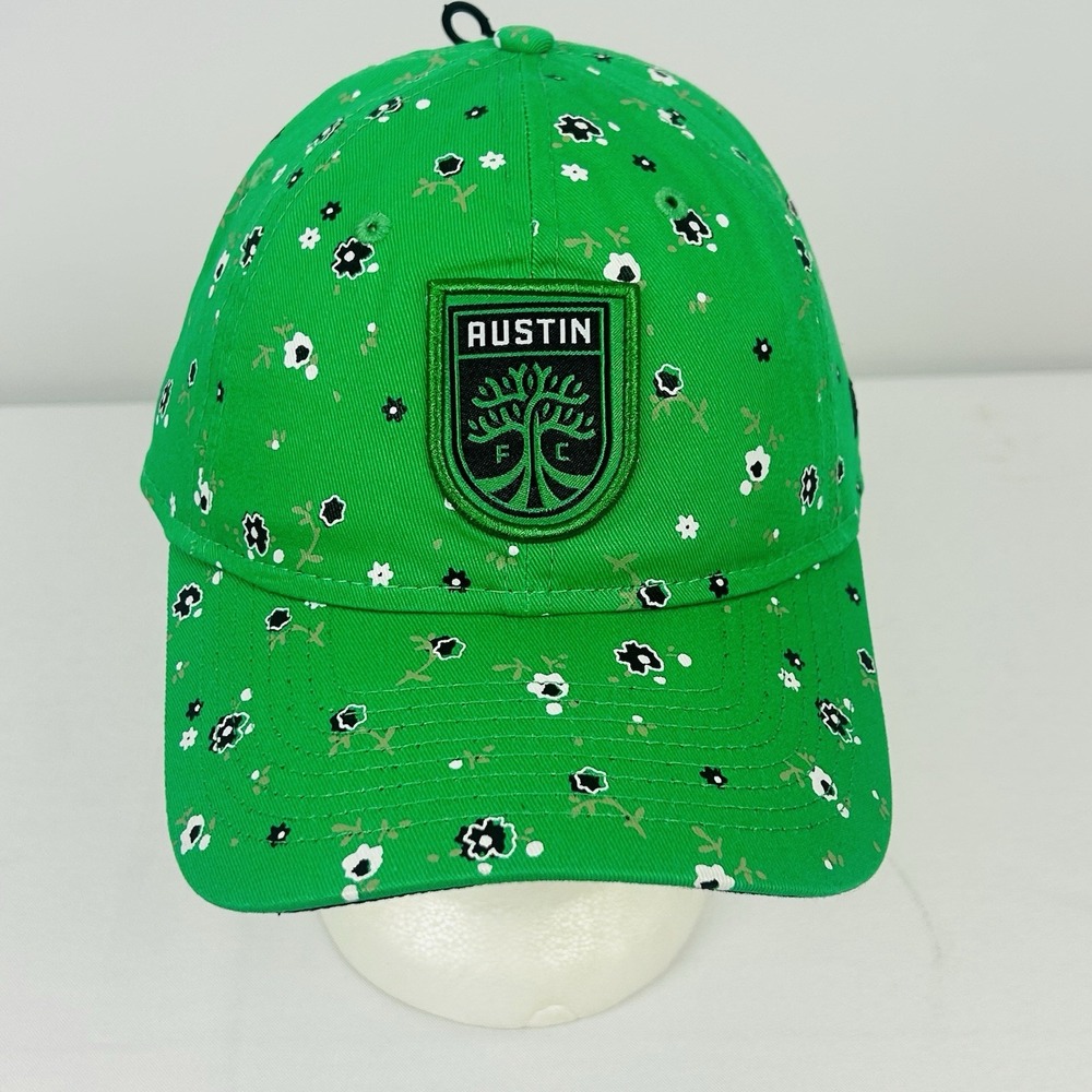 Austin FC New Era 9TWENTY MLS Strapback Womens Floral Hat Cap Green NEW